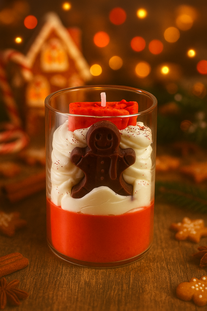 Gingerbread Man Candle