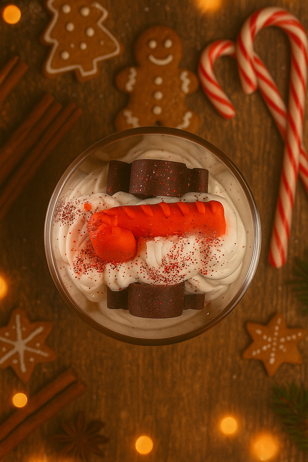 Gingerbread Man Candle