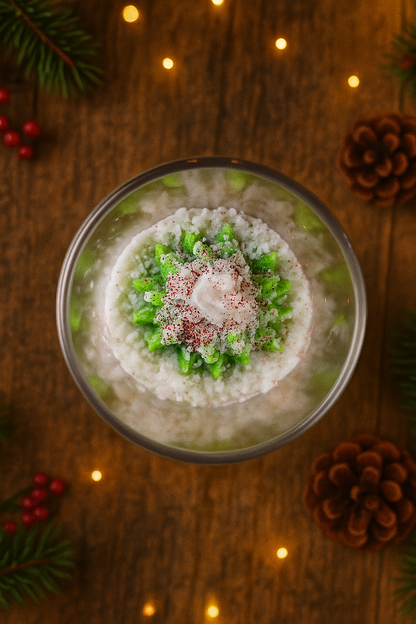 Snowy Christmas Candle