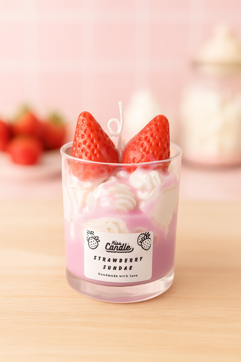 Strawberry Sundae Candle