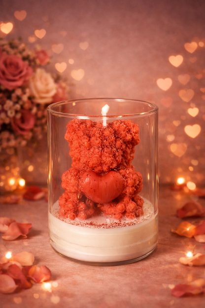 Bear With Love Candle