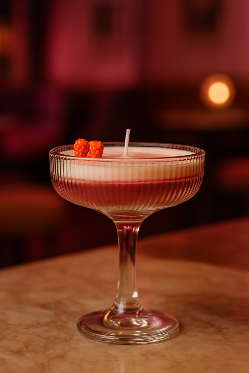 Clover Club Cocktail Candle